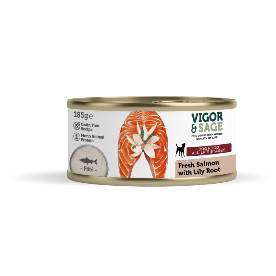 Viogr & Sage hondenvoer - Natvoer Hond met Zalm - Lily Root